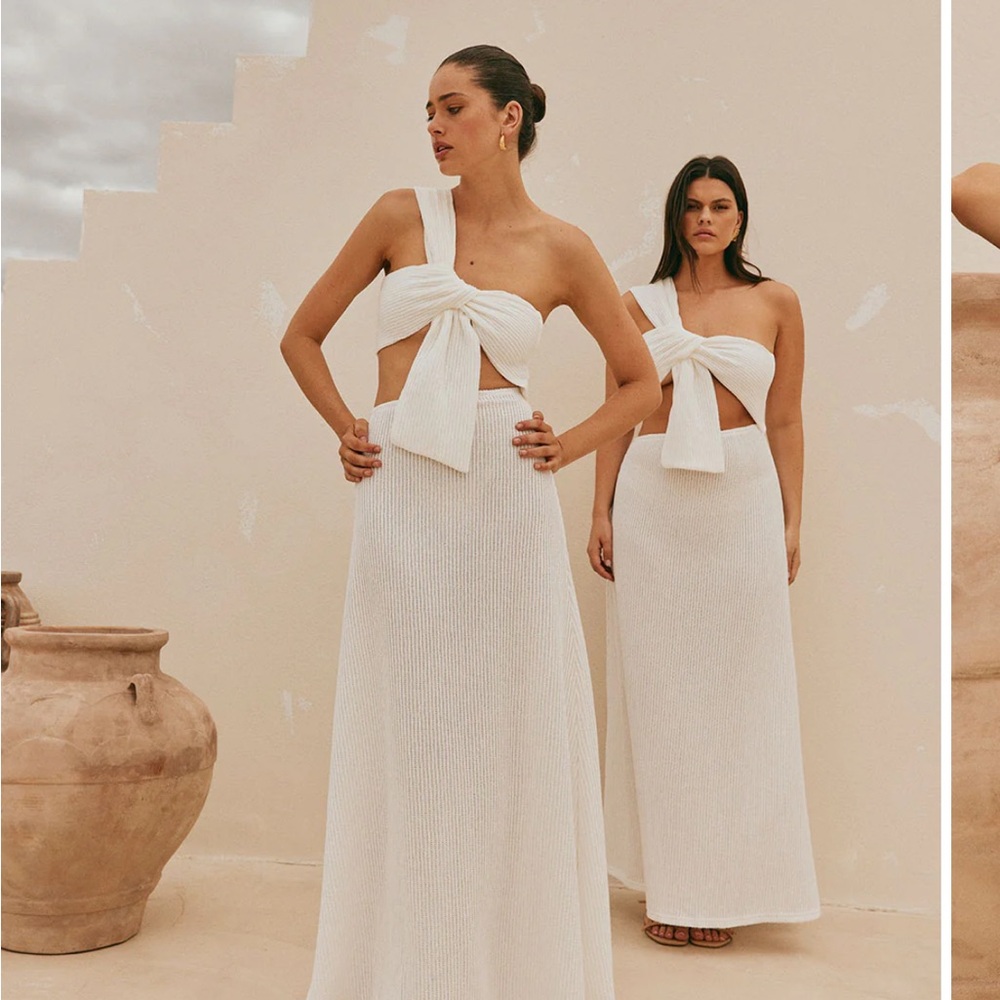 SABO Skirt White Maxi Dress